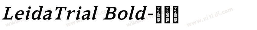 LeidaTrial Bold字体转换